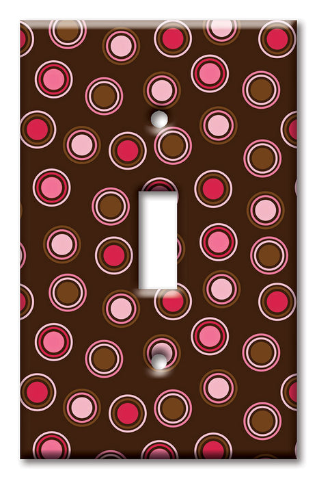 Decorative Printed OVERSIZED Switch Plate - Electrical Switch Cover JUMBO Wall Plate by Art Plates - Coffee and Candy