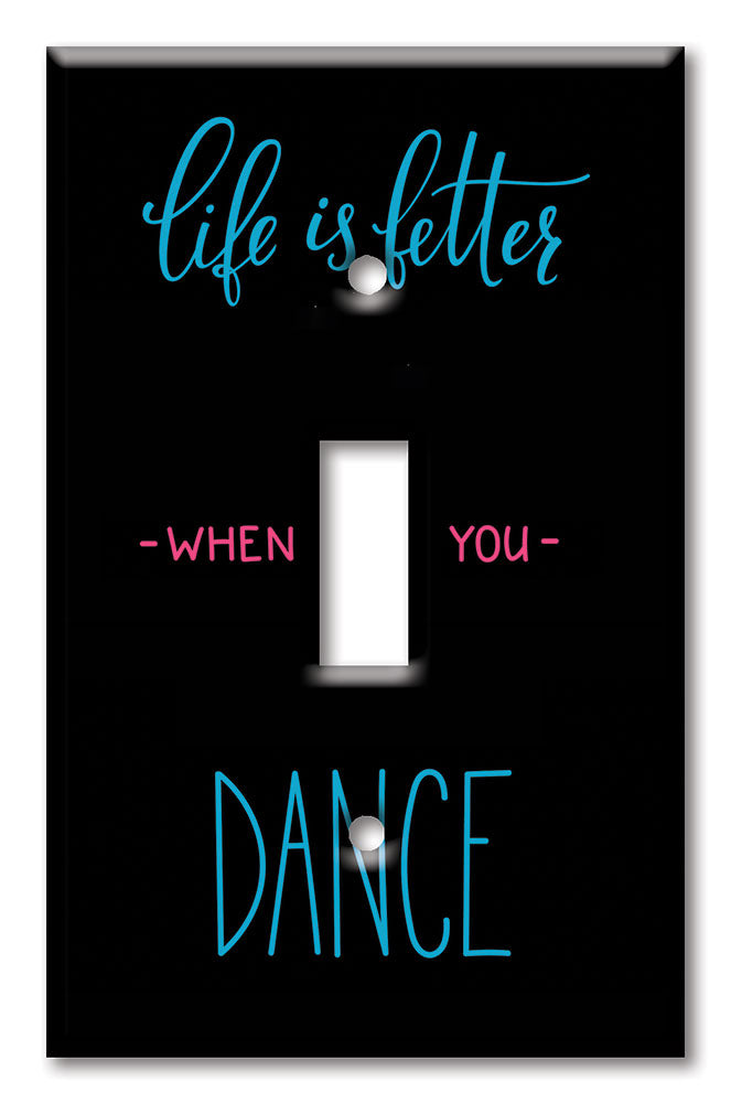 Oversized Switch Plates in Ballet & Dance Themes