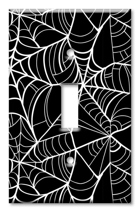 Decorative Printed OVERSIZED Switch Plate - Electrical Switch Cover JUMBO Wall Plate by Art Plates - Spider Web