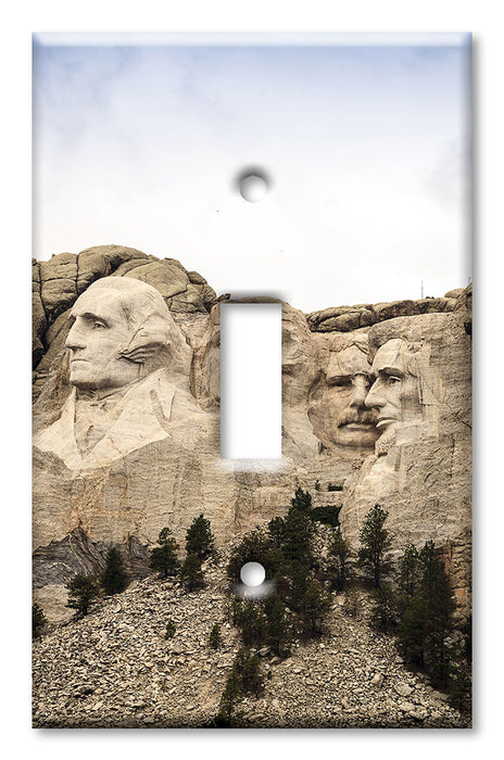 Decorative Printed OVERSIZED Switch Plate - Electrical Switch Cover JUMBO Wall Plate by Art Plates - Mount Rushmore