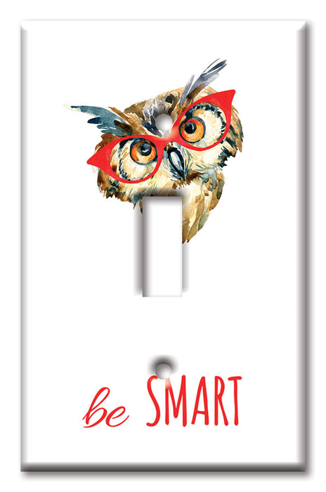 Decorative Printed Switch Plate - Electrical Switch Cover Wall Plate by Art Plates - Be Smart