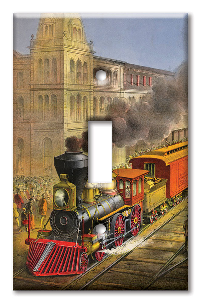 Oversized Switch Plates in Train Themes