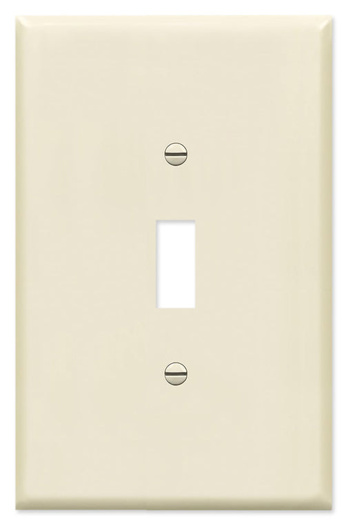 ivory beige color 1 gang oversize jumbo toggle switch plate