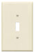 ivory beige color 1 gang oversize jumbo toggle switch plate