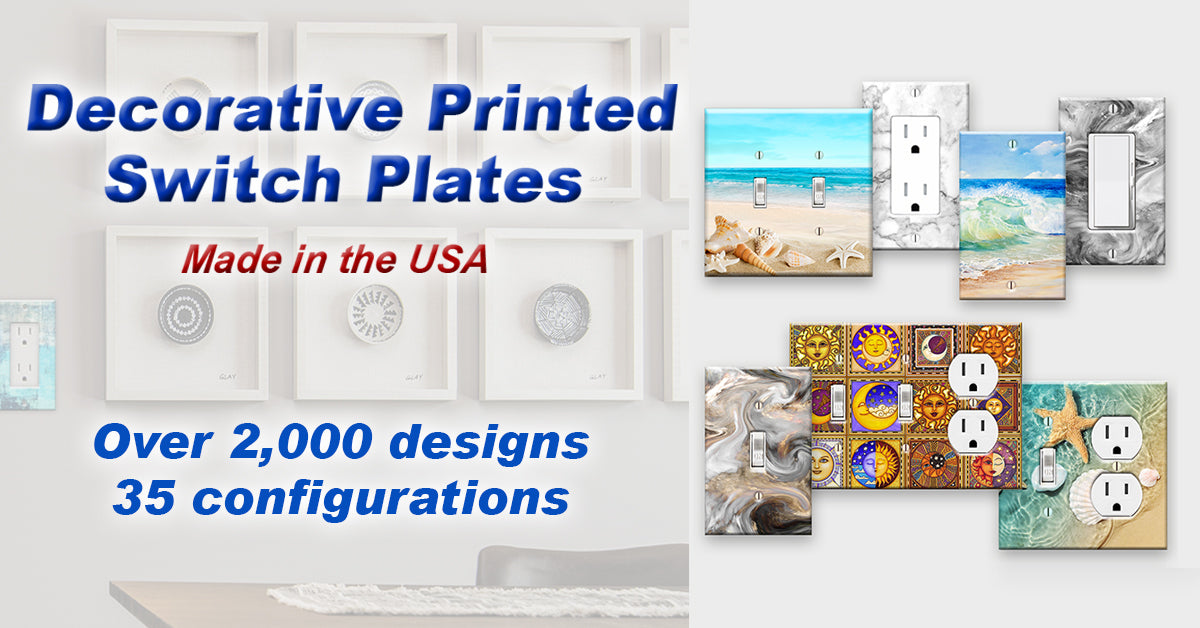 Decorative Printed and Plain Light Switch Plates & Wall Plates — Switch ...